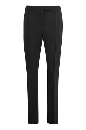 Wool straight-leg trousers-0